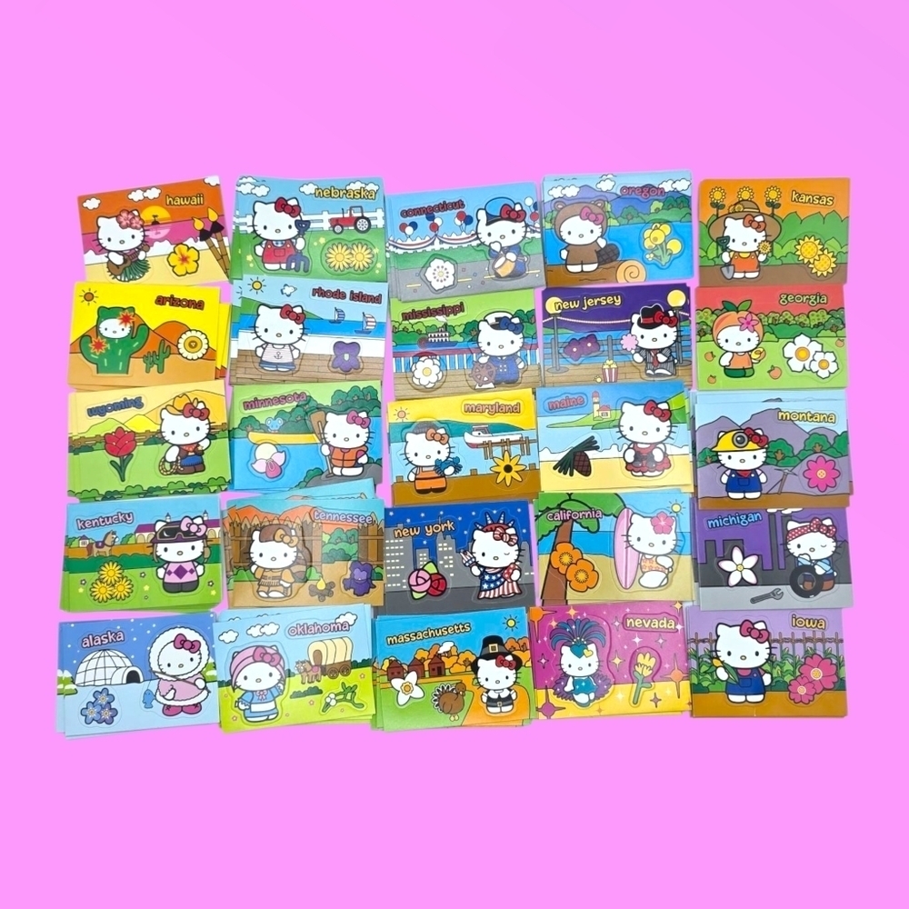 Sanrio Hello Kitty America the Beautiful Upper Deck Sticker Trading Cards
